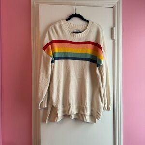 American Eagle Rainbow Striped Sweater